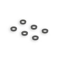 BLACK M3 FLAT WASHER 5.75mm x 1.0mm (6) - CENTRO - C0635-2