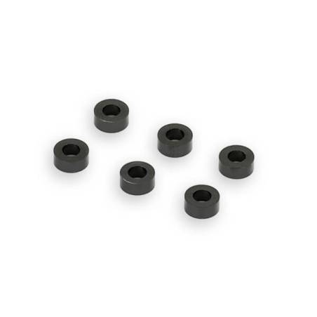 BLACK M3 FLAT WASHER 5.75mm x 2.5mm (6) - CENTRO - C0635-5