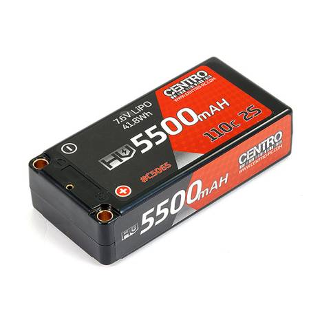 BATERÍA LIPO SHORTY DE 2S HV 5500 MAH 7.6V 110C - CENTRO - C5065