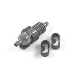 GREY FUEL FILTER w/MOUNT & FUEL TUBE CLIPS - FASTRAX - FAST932G