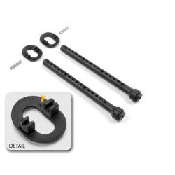 FRONT BODY MOUNT SET +2MM HEIGHT - 301324 - XRAY