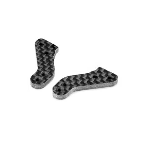 GRAPHITE EXTENSION PLATE FOR ALU STEERING BLOCK (2) - 302206 - XRAY