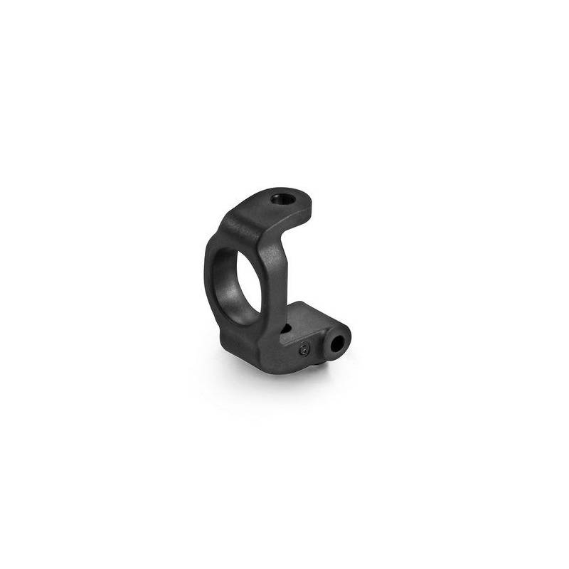 COMPOSITE C-HUB LEFT - 4° DEG. - GRAPHITE (ECS) - 302384 - XRAY
