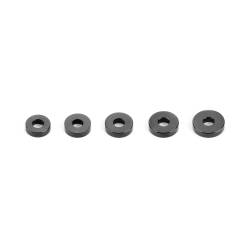 SET OF ALU STEERING LOCK SHIMS (3x7/7.5/8/8.5x2MM) - XRAY - 302530