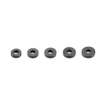 SET OF ALU STEERING LOCK SHIMS (3x7/7.5/8/8.5x2MM)