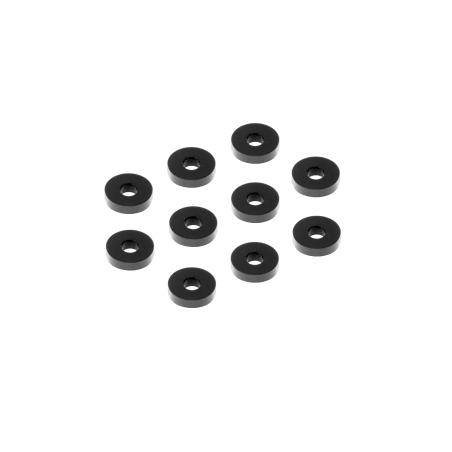 ARANDELA DE ALUMINIO 3x9x2.0MM - NEGRA (10) - XRAY - 303119-K