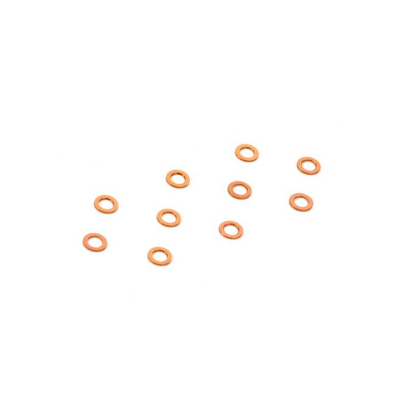 ARANDELA DE ALUMINIO 3x5x0.5MM - NARANJA (10) - XRAY - 303142-O