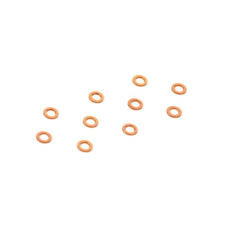 ALU SHIM 3x5x0.5MM - ORANGE (10) - 303142-O - XRAY