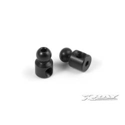 BOLAS DE ALUMINIO 4.9MM - NEGRO (2) - XRAY - 303431-K