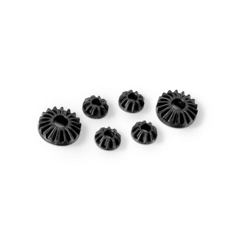GRAPHITE GEAR DIFF BEVEL & SATELLITE GEARS (2+4) - LOW - 304932 - XRA GRAPHITE GEAR DIFF BEVEL & SATELLITE GEARS (2+4) - LOW - 304932 - XRA