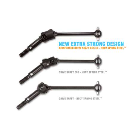 ECS ES (EXTRA STRONG) DRIVE SHAFT 52MM - HUDY SPRING STEEL™ - SET - 3
