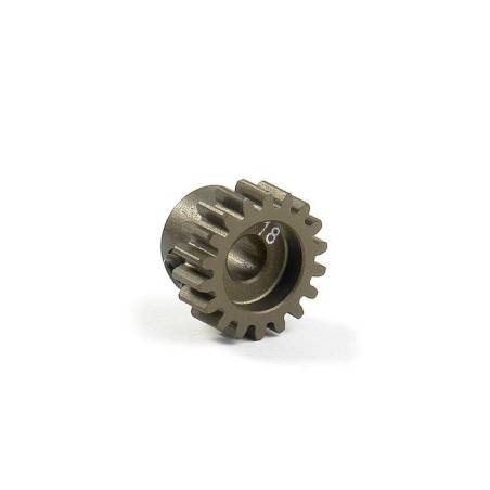 NARROW ALU PINION GEAR - HARD COATED 18T / 48 - 305918 - XRAY