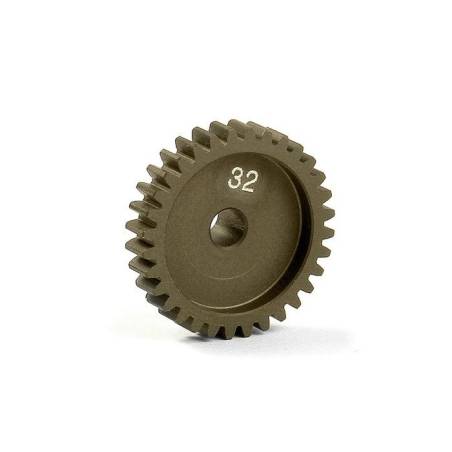 NARROW ALU PINION GEAR - HARD COATED 32T / 48 - 305932 - XRAY