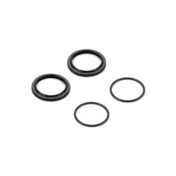 TUERCA AMORTIGUADOR DE ALUMINIO XLP2 - NEGRO (2) - XRAY