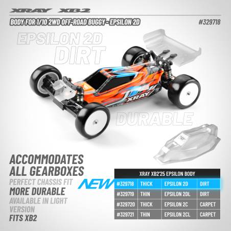 BODY FOR 1/10 2WD OFF-ROAD BUGGY - EPSILON 2D