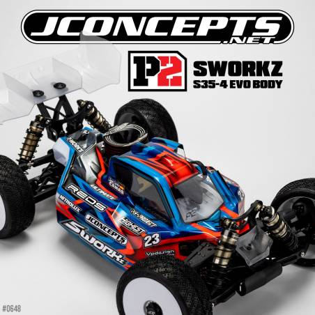 JConcepts P2 Body for Sworkz S35.4 + similar cars - JCONCEPTS - 0648