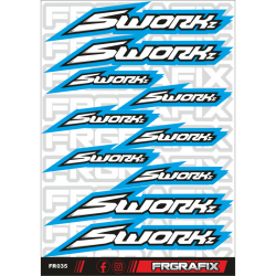 Pegatina Sworkz azul - Sworkz sticker blue