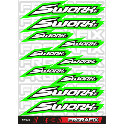 Pegatina Sworkz verde - Sworkz sticker green