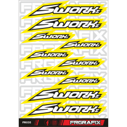 Pegatina Sworkz amarilla - Sworkz sticker yellow