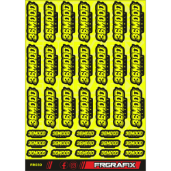 Pegatina 36mood amarillo fluor - 36mood stickers fluorescent yellow