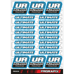 Pegatina Ultimate Racing azul - Ultimate Racing sticker blue