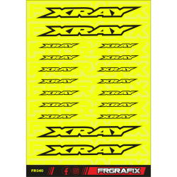 Pegatina XRAY amarillo fluor - XRAY sticker fluorescent yellow