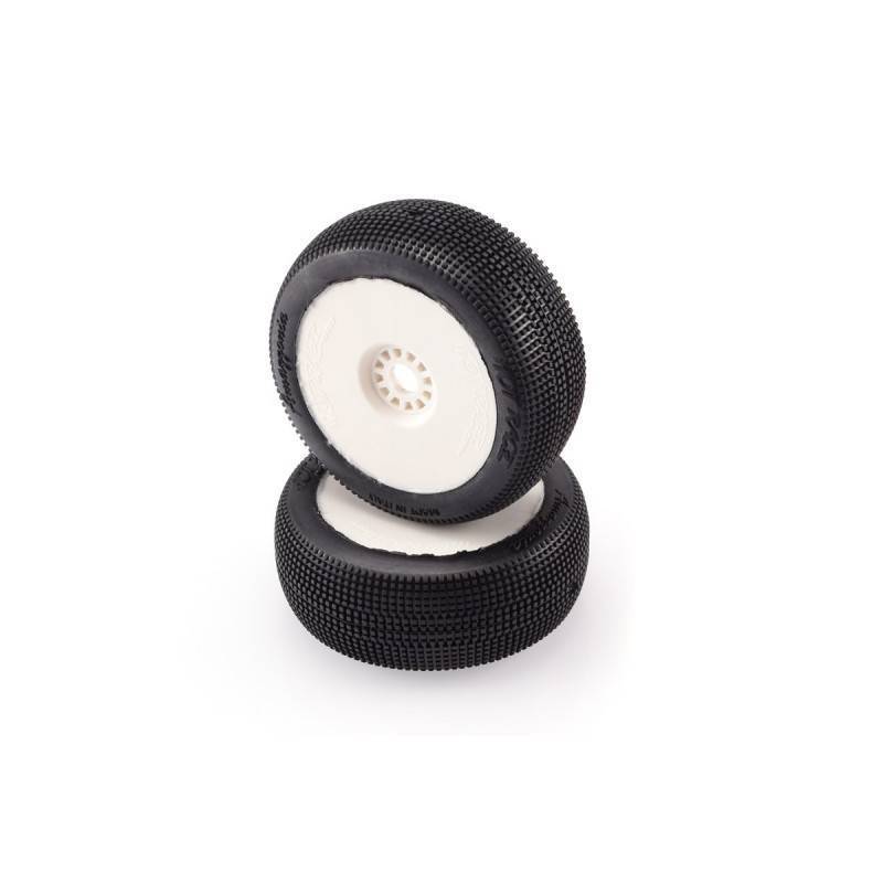 Ruedas Hot Race Amazzonia medium pegadas en llanta blanca (2 Ud.)