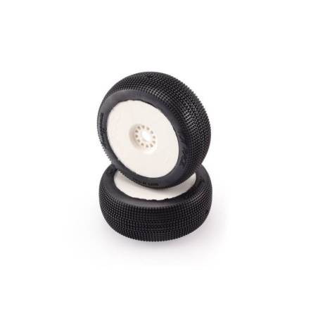Ruedas Hot Race Amazzonia medium pegadas en llanta blanca (2 Ud.)