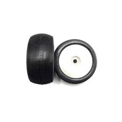 Ruedas Hot Race Truggy Bangkok soft pegadas en llanta blanca (2 Ud.)