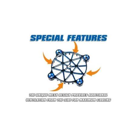 Rejilla protectora LRP Azul para Ventilador 40mm - LRP