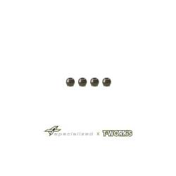 Bolas tirante dirección hard coated T-Works MX8 