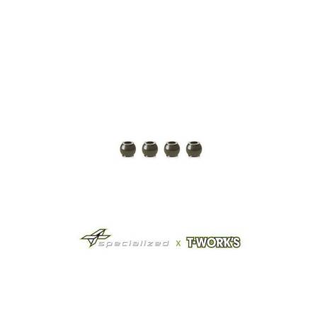 Bolas tirante dirección hard coated T-Works MX8 