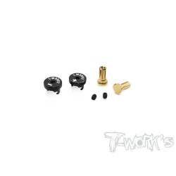 Conector banana 5mm T-Works negro 