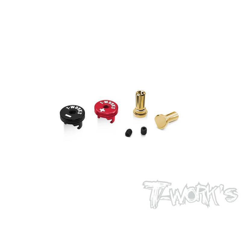 Conector banana 5mm T-Works rojo/negro 