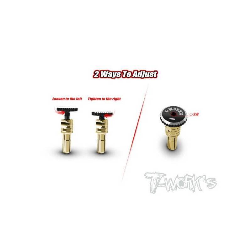 Conector banana 5mm quick lock T-Works 