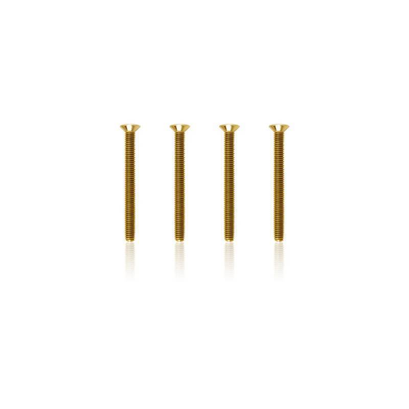 Tornillos avellanados dorados M3x30 T-Works 