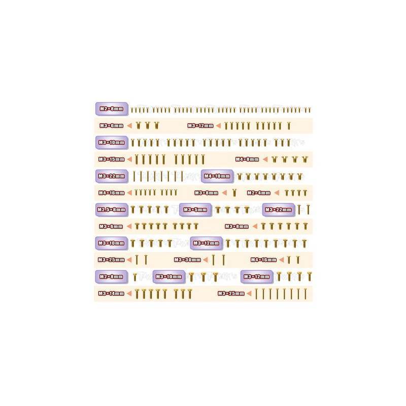 Set tornillos dorados T-Works Mayako MX8 