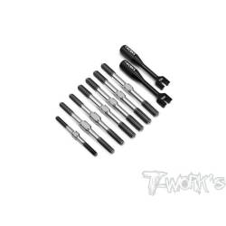 Set tirantes titanio T-Works Mayako MX8 