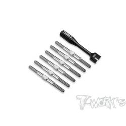 Set tirantes titanio T-Works AE B7/B7D 