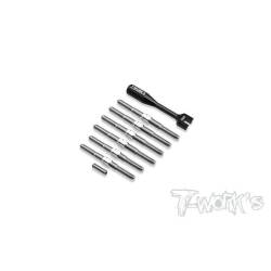 Set tirantes titanio T-Works Mugen MSB1 
