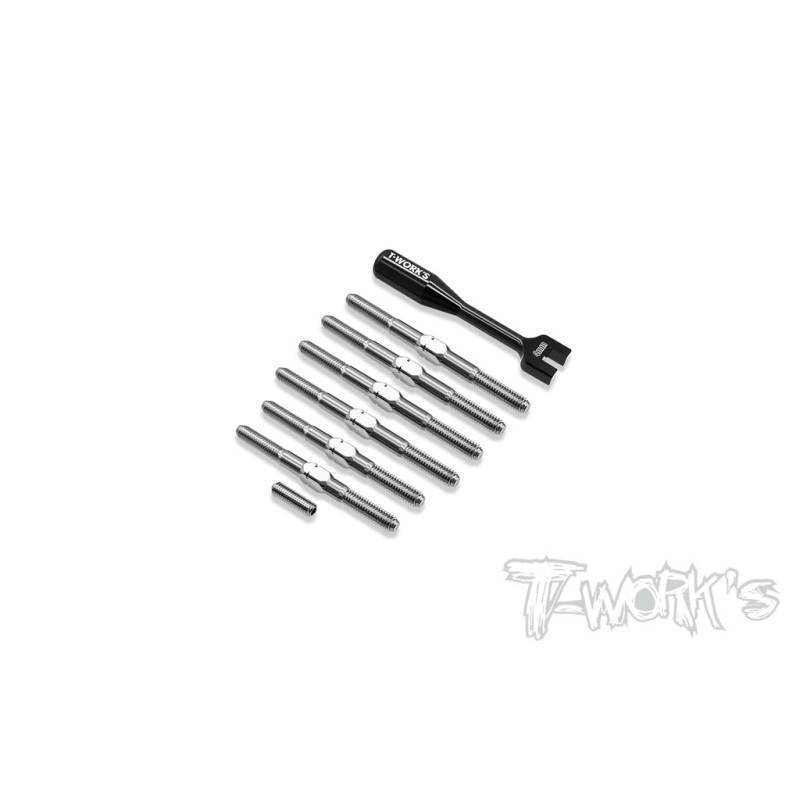 Set tirantes titanio T-Works Mugen MSB1 