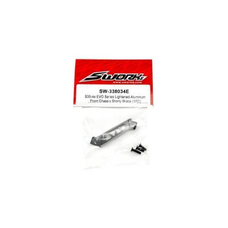 SWORKz Short Lightened Aluminum Front Chassis Brace - SW338034E