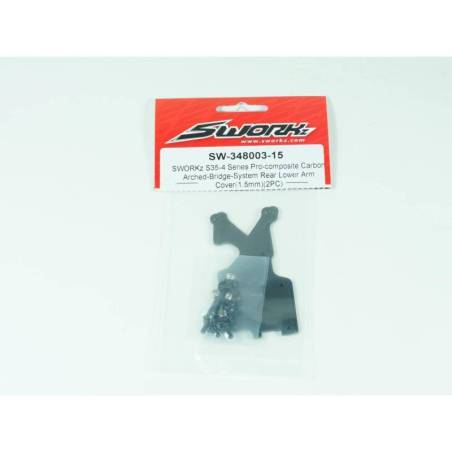 Rear Carbon Trapezoidal Cover 1.5 mm (2 pcs) - SW34800315