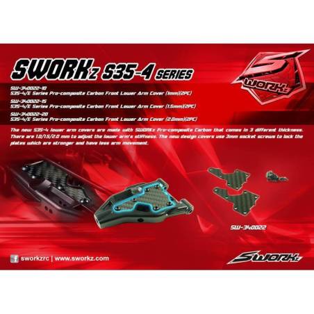 Front Carbon Trapezoidal Cover 1.5 mm (2 pcs) - SW34002215