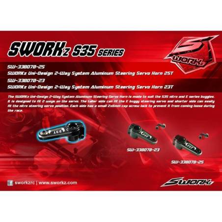 Aluminum 2-Way Steering Servo Horn 2