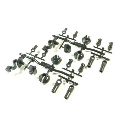 Set rótulas + soporte carrocería + cazoletas (2 sets) - SW228006