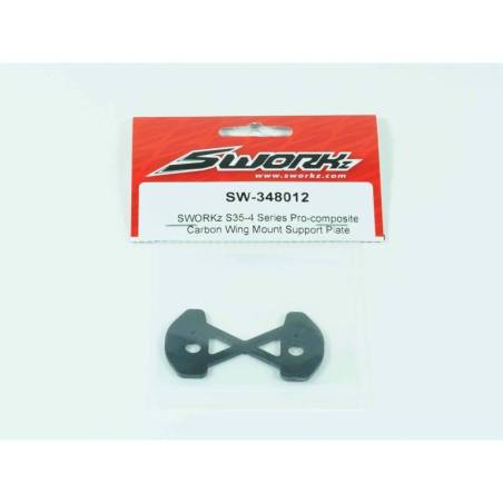 SWORKz Pro-Composite Carbon Wing Mount Support Plate - SW348012