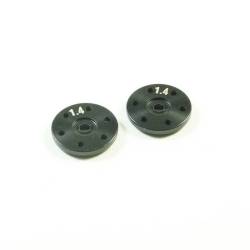 BBS Shock Piston 1.4x6 Holes Black (2 pcs) - SW330563A