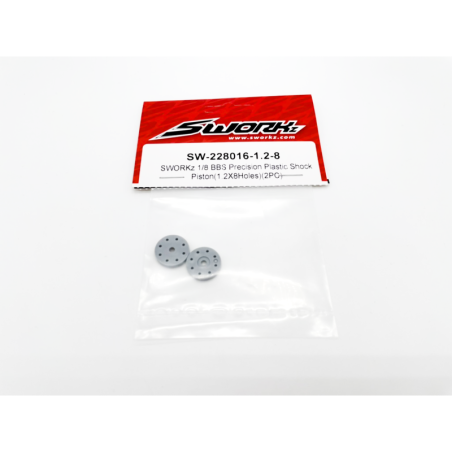 BBS Shock Piston 1/8 1.2x8 Holes (2 pcs) - SW228016128