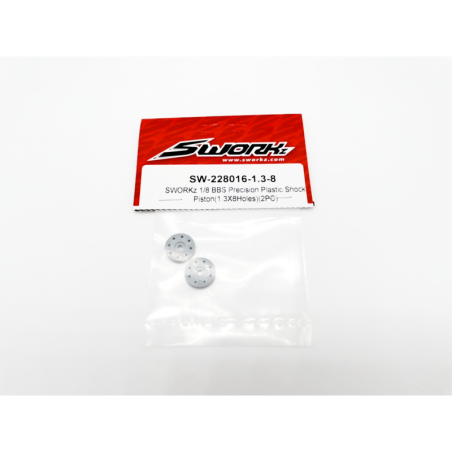 BBS Shock Piston 1/8 1.3x8 Holes (2 pcs) - SW228016138